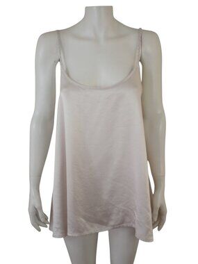 PJ Harlow DAISY Off White Satin Cami Pajama Lounge Top